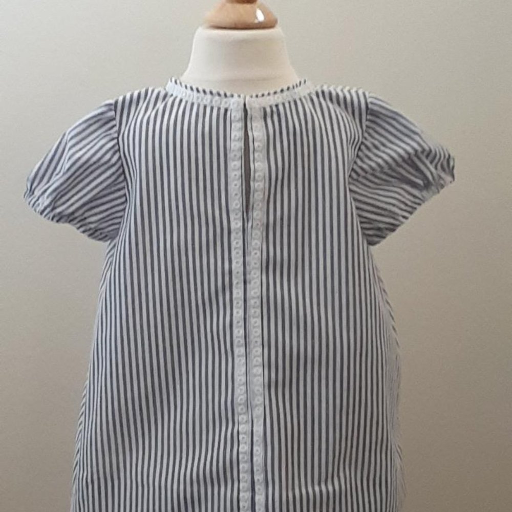 Toddler blue striped dress size 4T